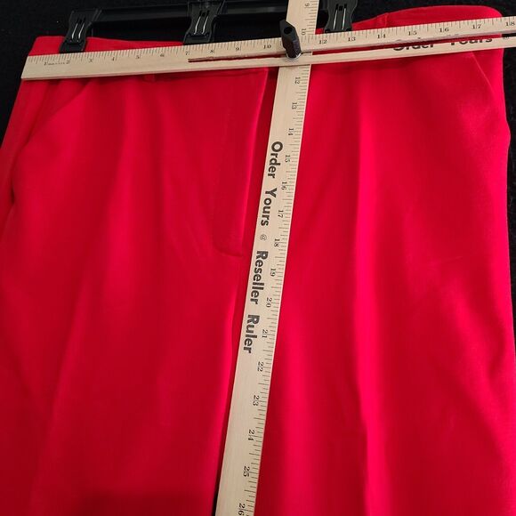 Ruby Rd Womens Stretch Pants Red Size 16 Zip Double Clasp Closure Pockets NWT - Picture 3 of 12